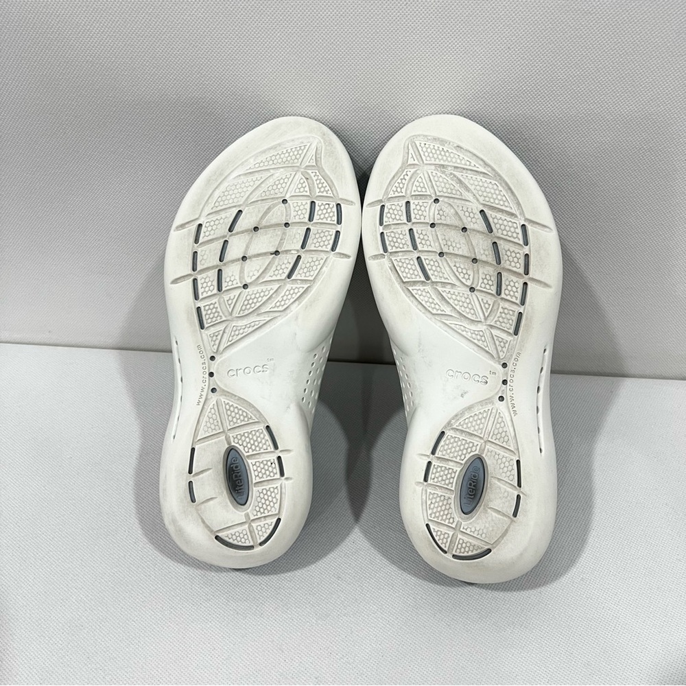 Crocs LiteRide RW 206705 Sneakers Blue/Navy/Gray Size 5 Women Waterproof - Picture 9 of 9